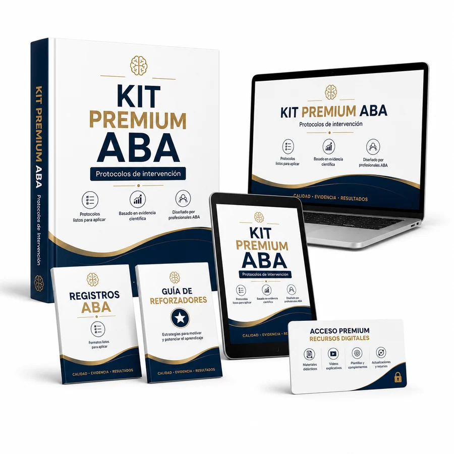 Kit Premium ABA completo: manual principal, bonos, tablet y celular